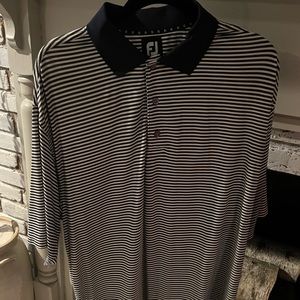Footjoy Navy Stripe Polo L